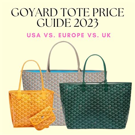 goyard pm price 2020|The 2020 Goyard Tote Price Guide.